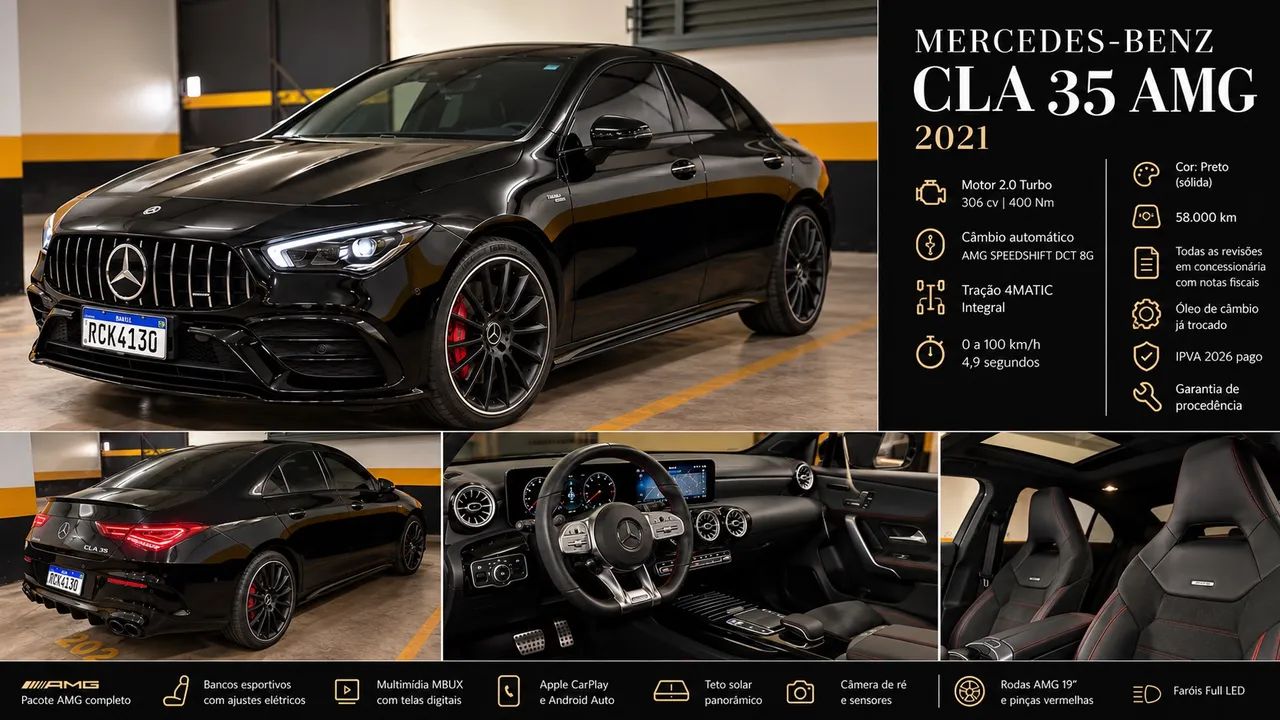 Mercedes-Benz CLA-35 AMG 4matic 2.0 TB AUT 2021
