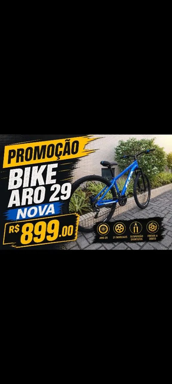 Bike Aro 29 NOVA R$ 899.00