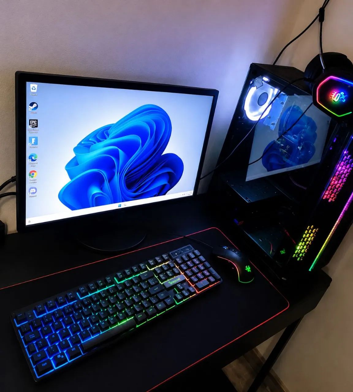 Pc gamer completo Ryzen 5600GT pego iPhone do mesmo valor 
