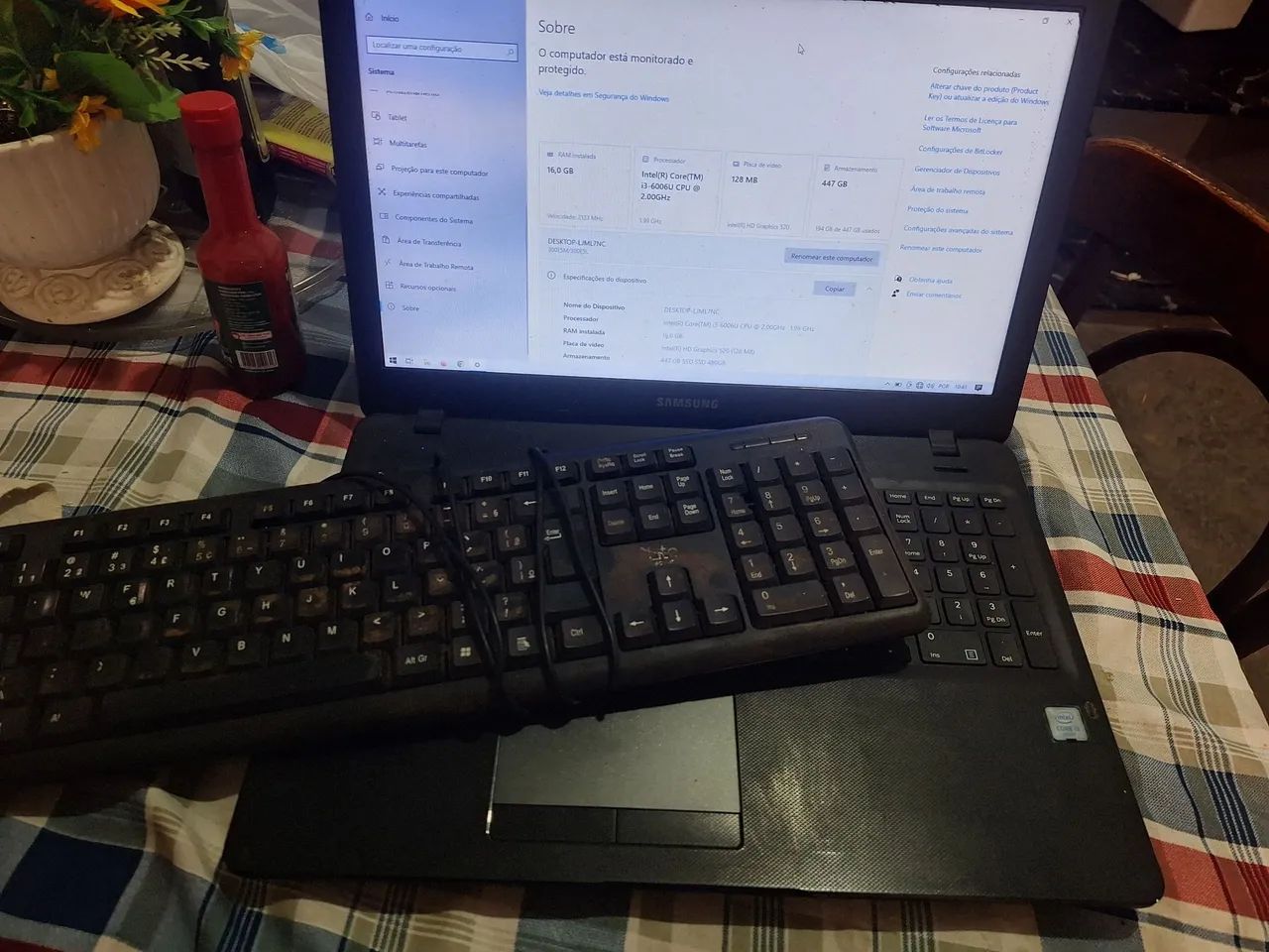 Notebokk Samsung 480GB/16GB RAM - Foto 3