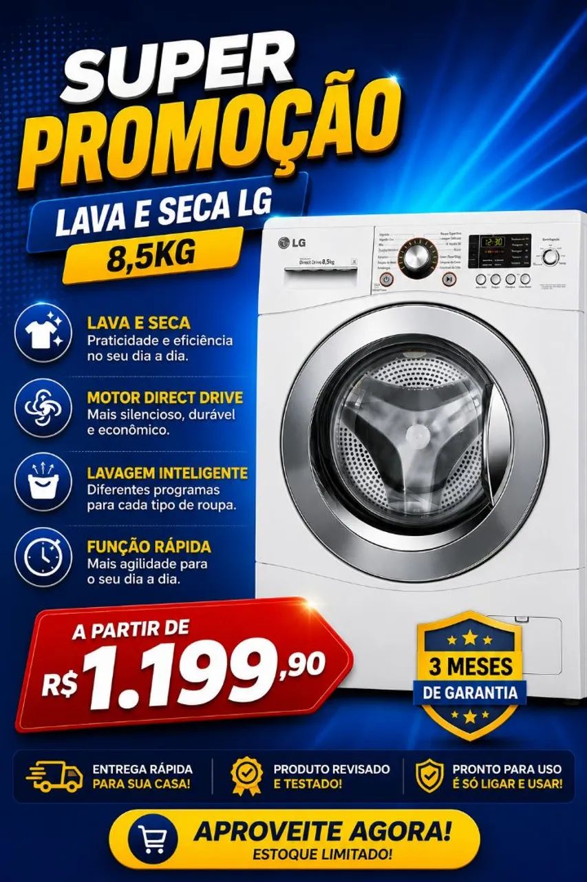 Lava e seca LG