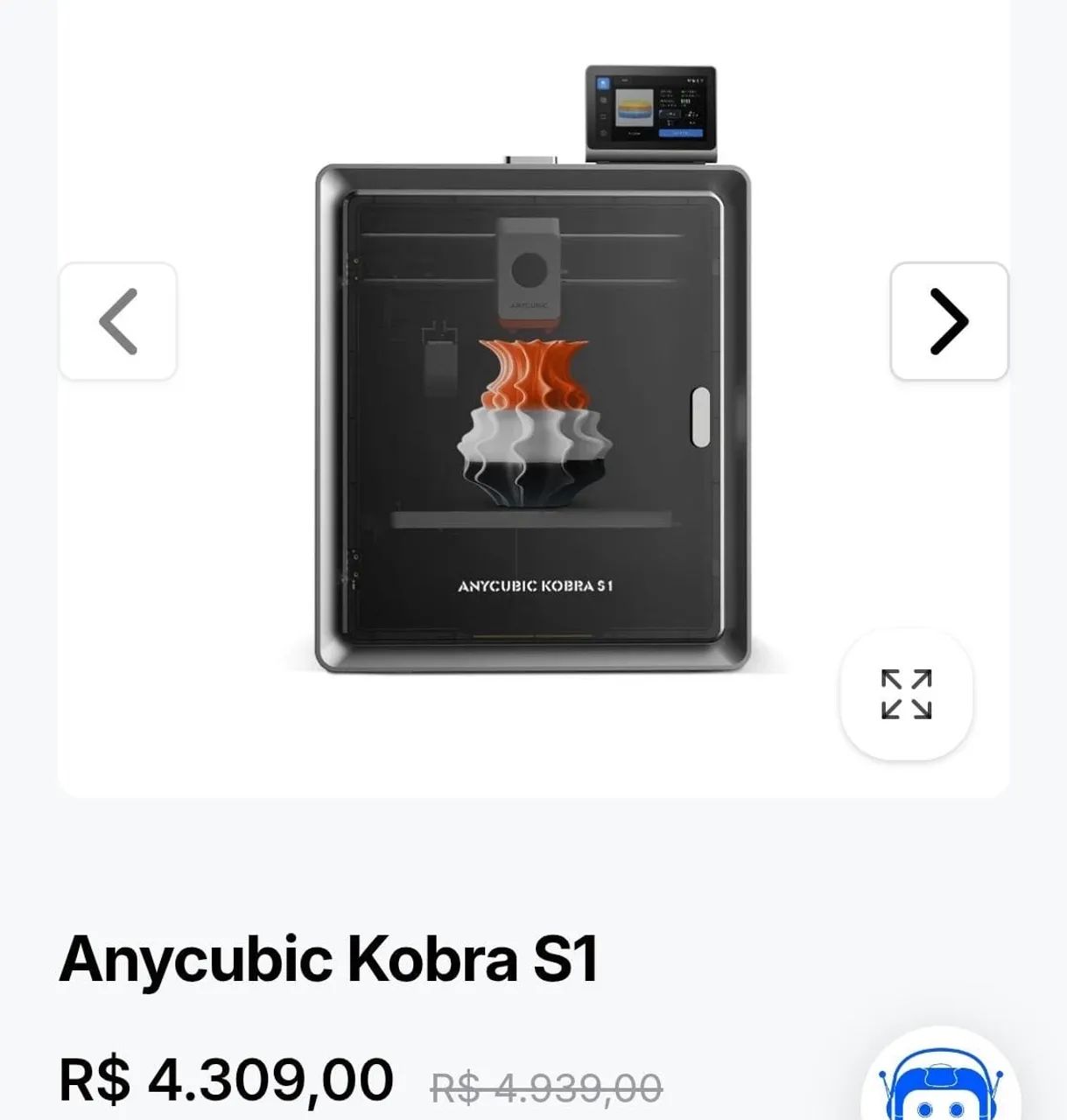 IMPRESSORA 3D Anycubic Kobra S1