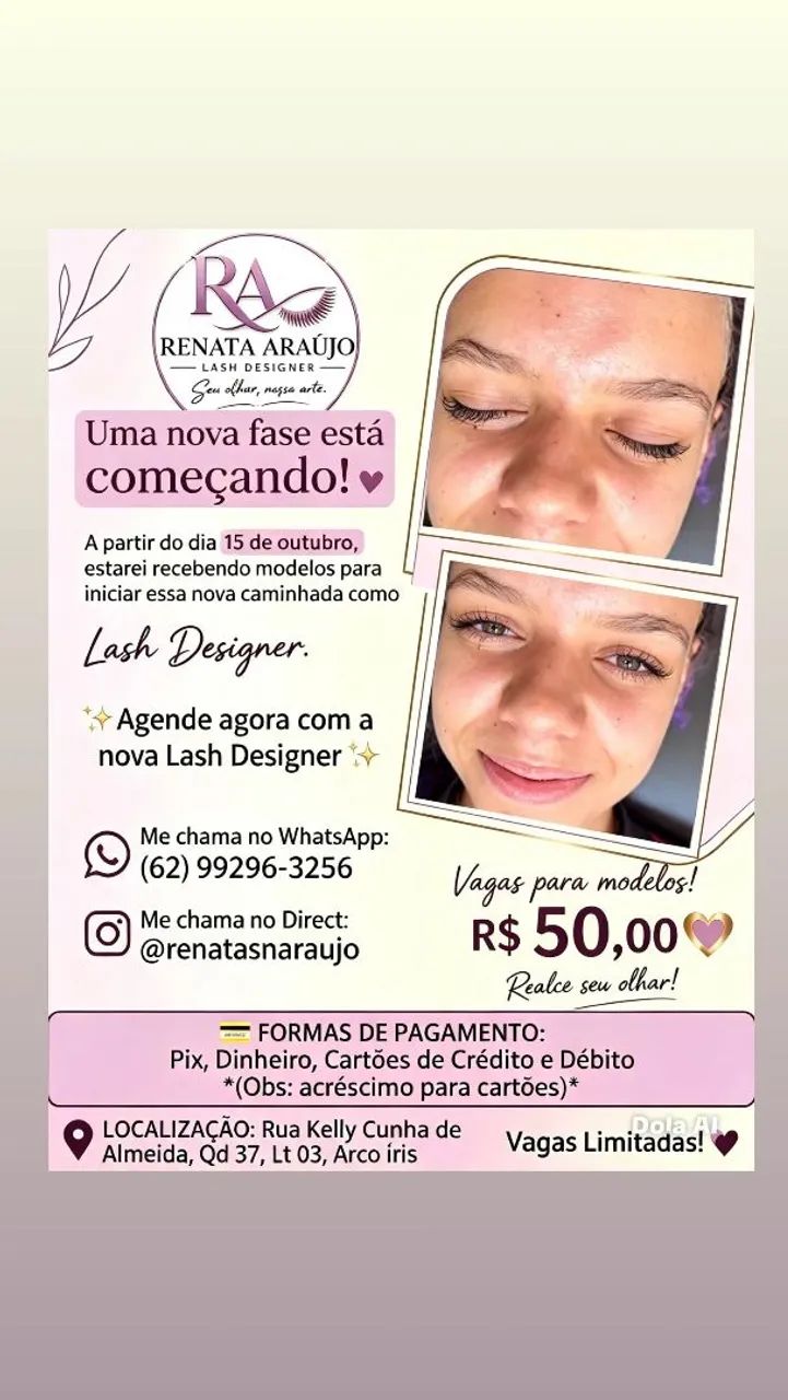Extensão de cilios 