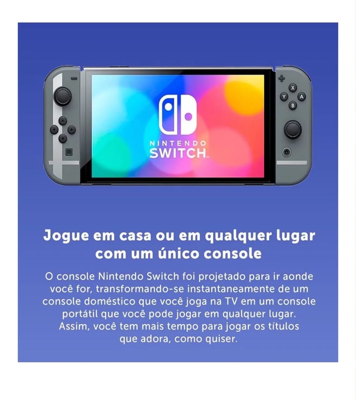 Nintendo Switch zerado 
