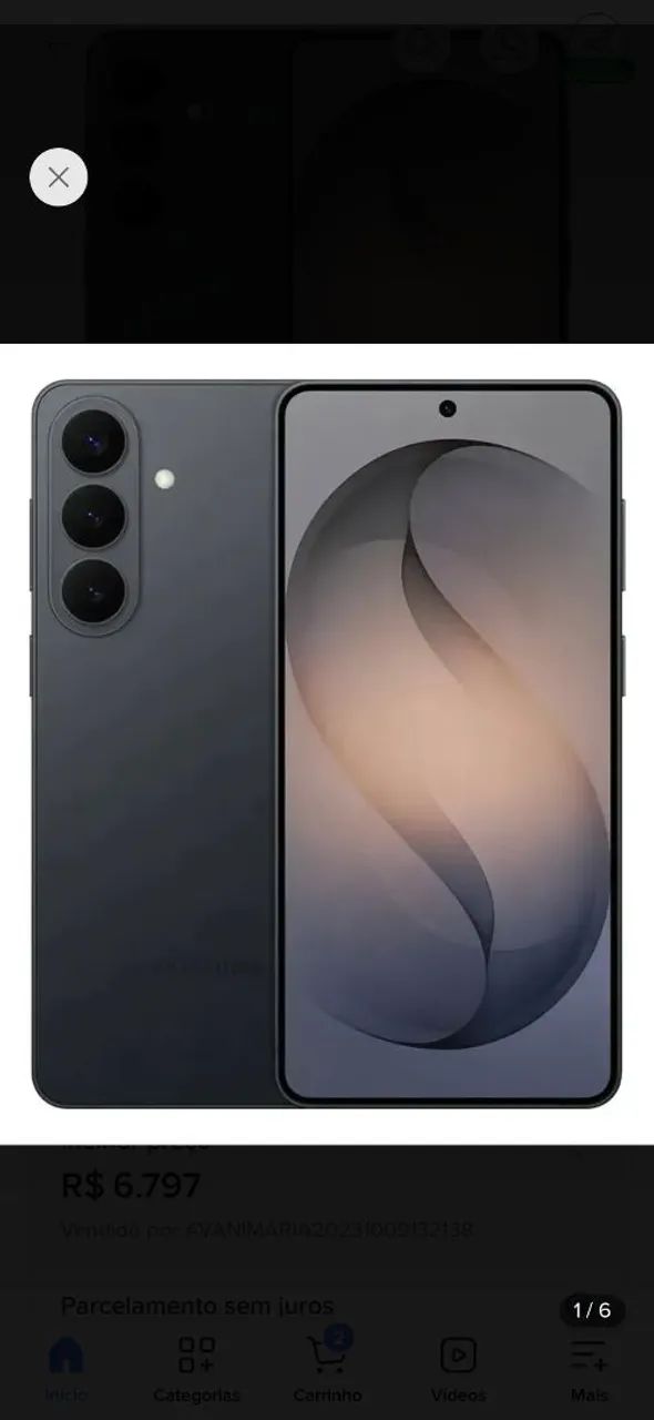 Samsung s26 novo na caixa