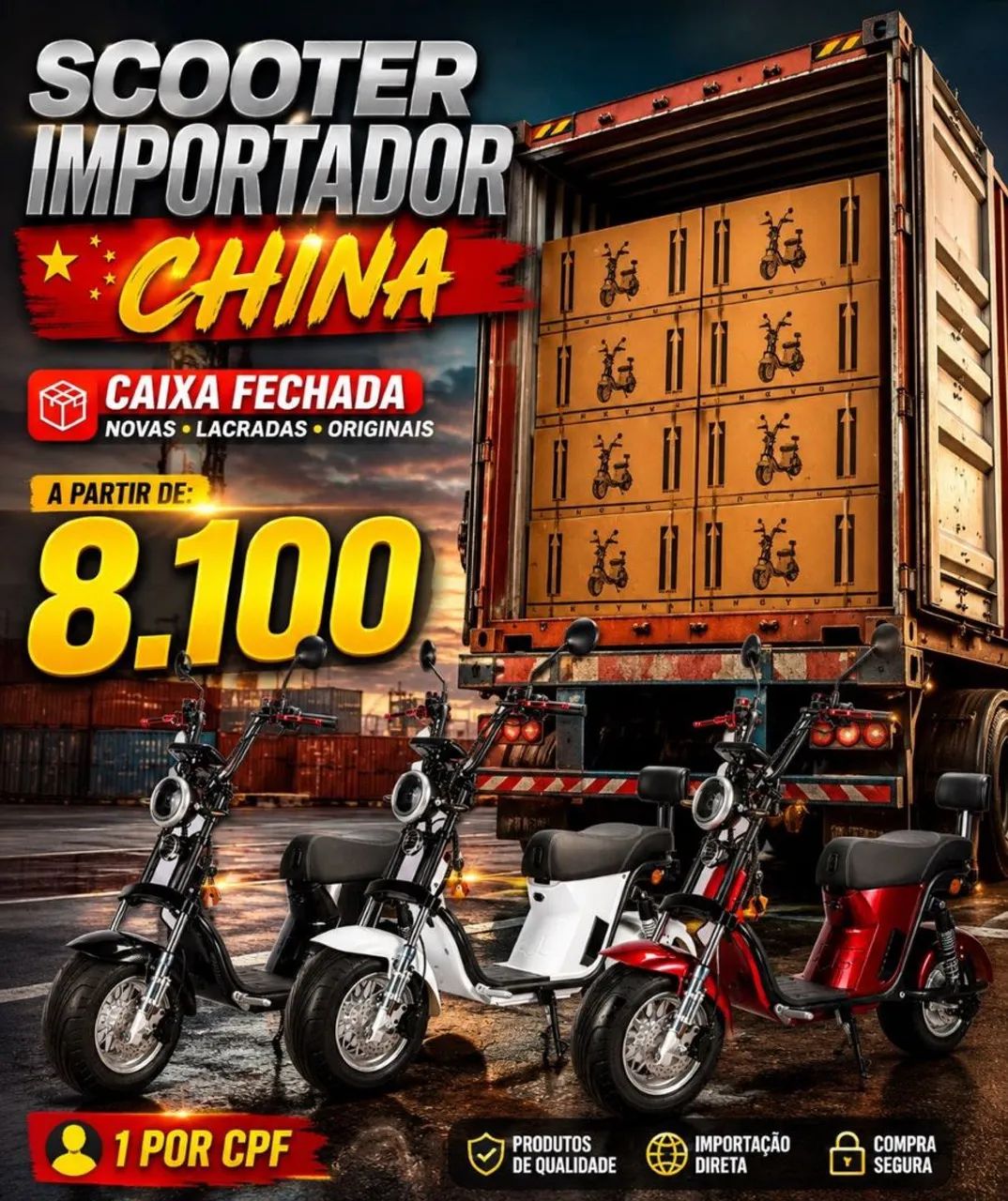 Scooter elétrica matinhos Pr