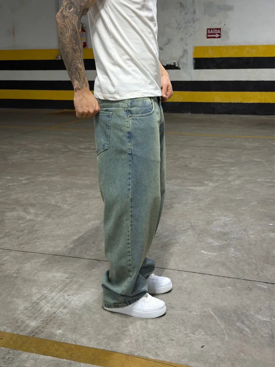 Calça Jeans Reta Presence Dirty Basic tamanho 40 nova com etiqueta - Foto 3