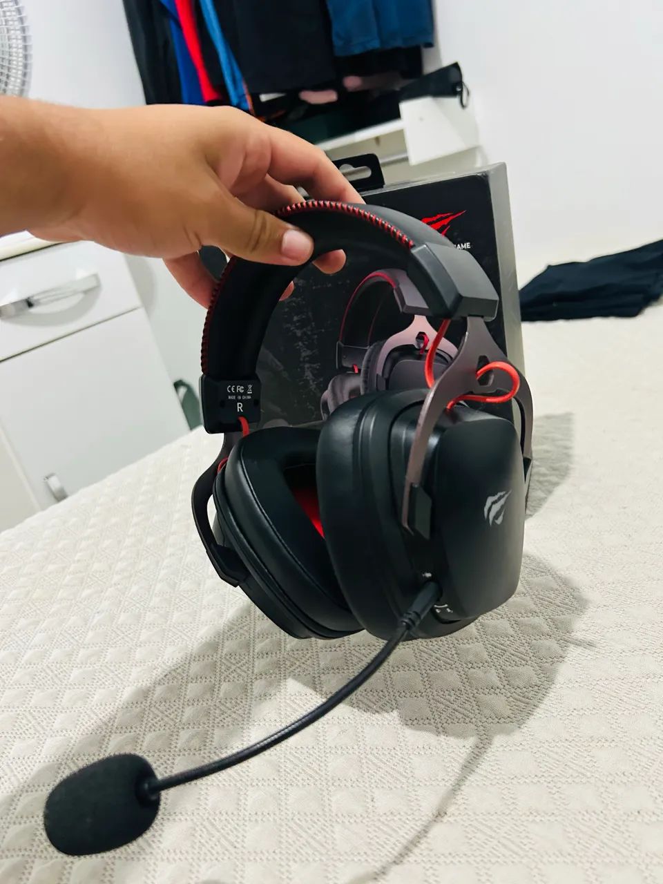 Headset Gamer Havit Gamenote H2015BG Tri-mode com leve defeito - Foto 3