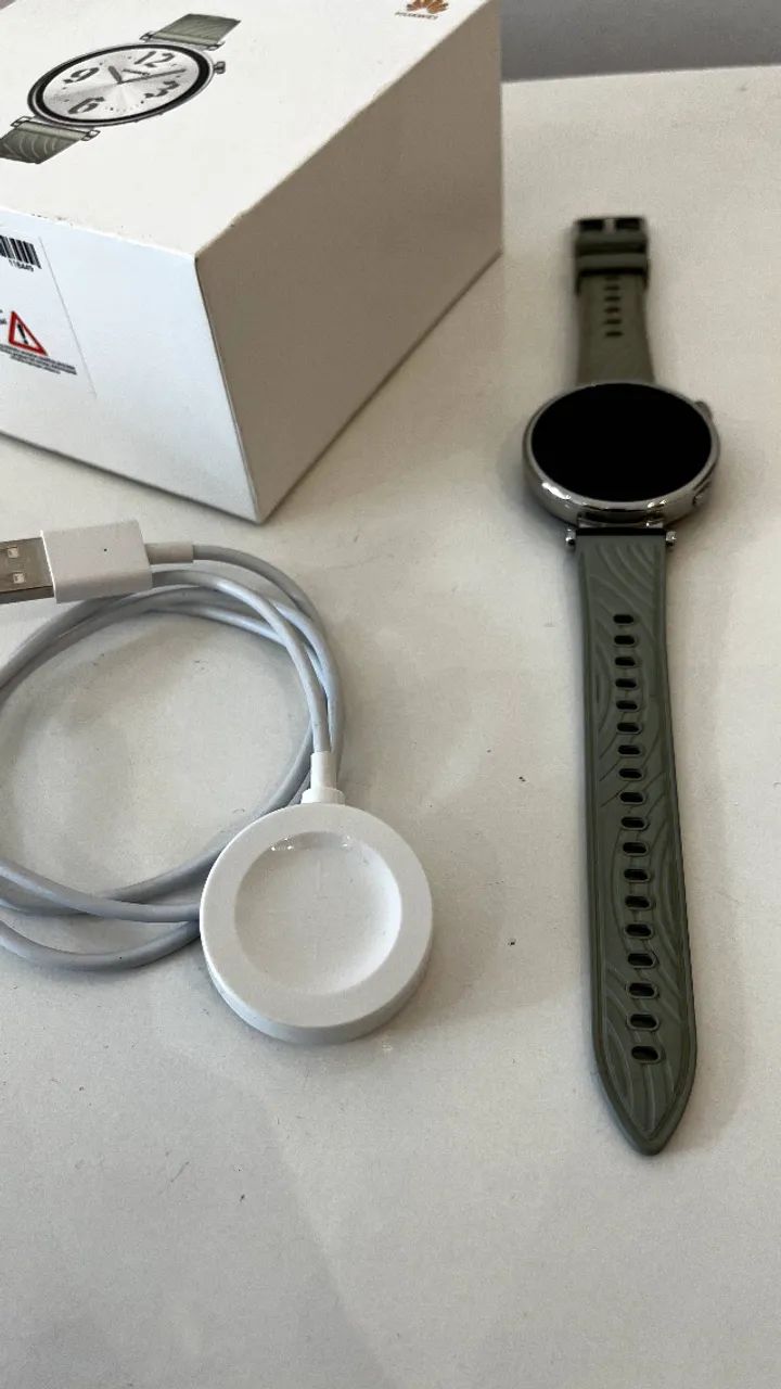 Relógio Huawei Watch GT 4 41mm Verde Seminovo - Completo na Caixa