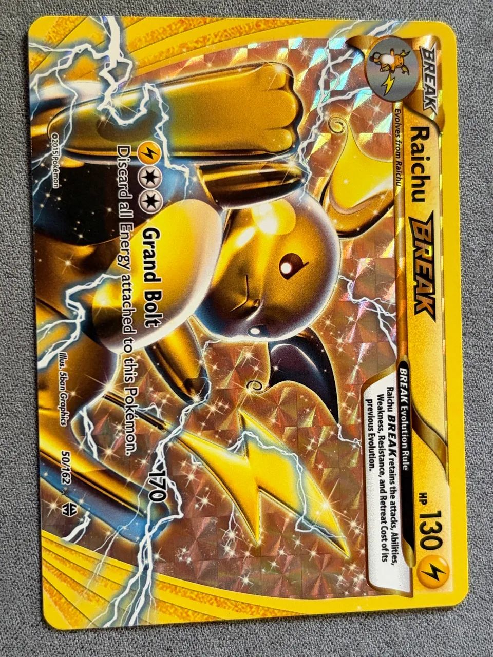 Carta Pokémon - Raichu BREAK 50/162 - NM