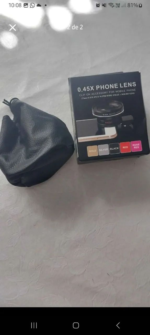 Kit de Lentes p/ Celular 2 em 1 (Profissional) - NOVO - Foto 2