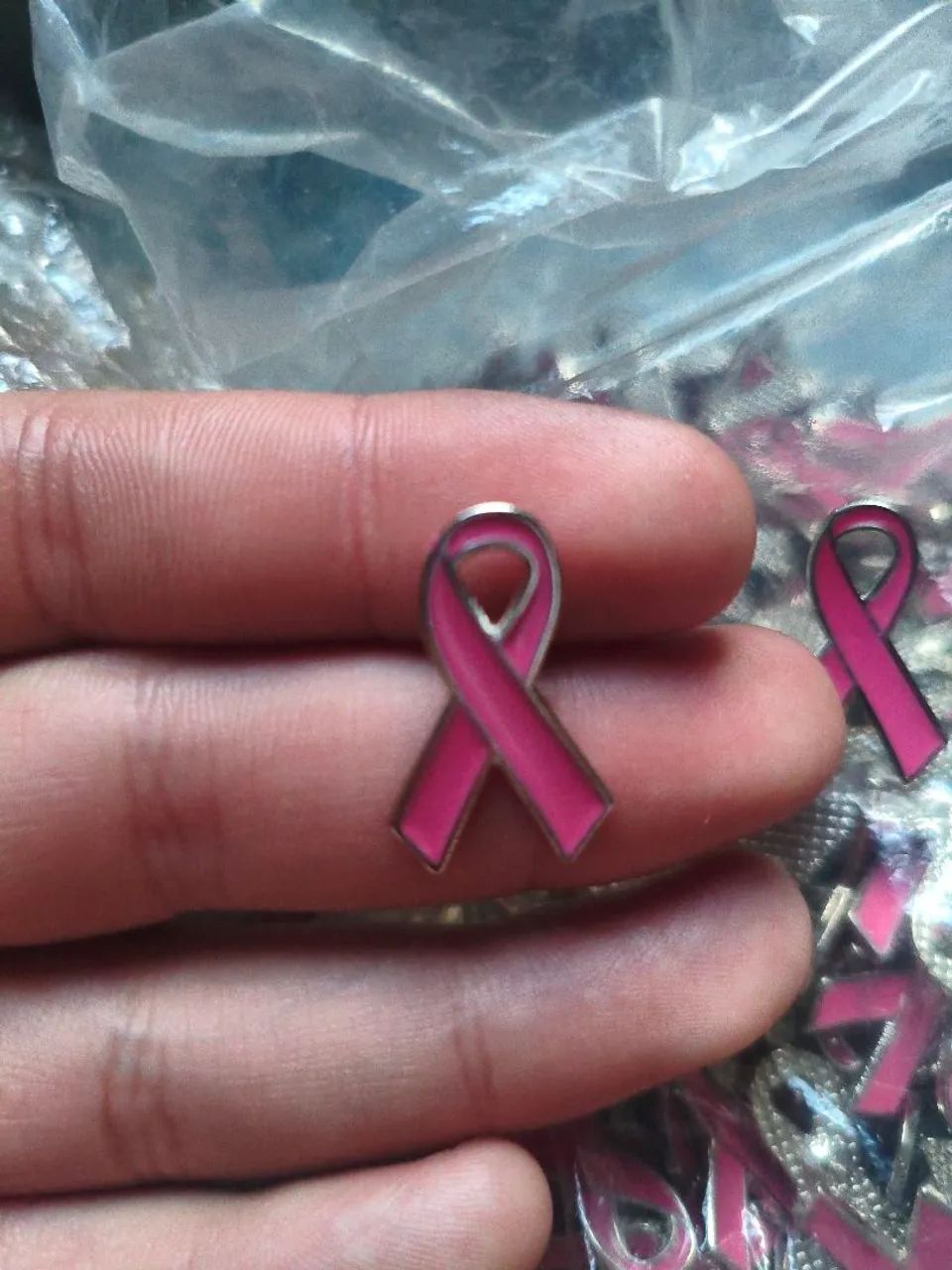 Broche outubro rosa - Lote - Foto 2