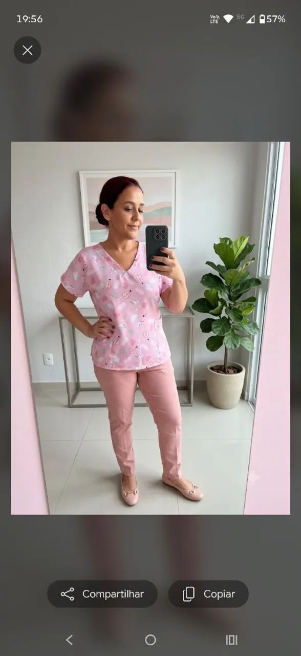 Bata hospitalar estampada - Foto 5
