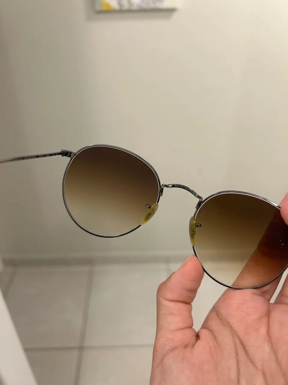 Rayban original masculino marrom degradê - Foto 3