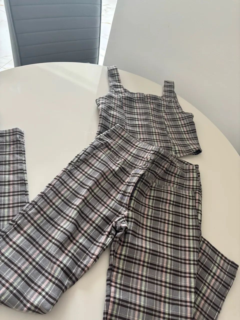 Conjunto chocris xadrez R$90,00