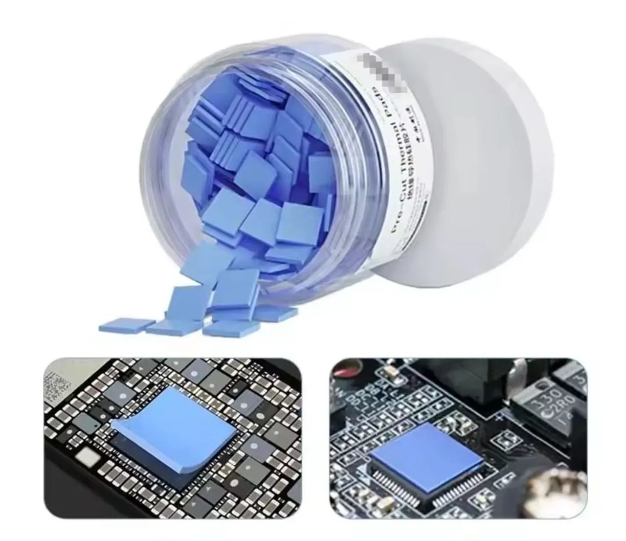 Folhas de isolamento térmico de silicone pote 100 peças 