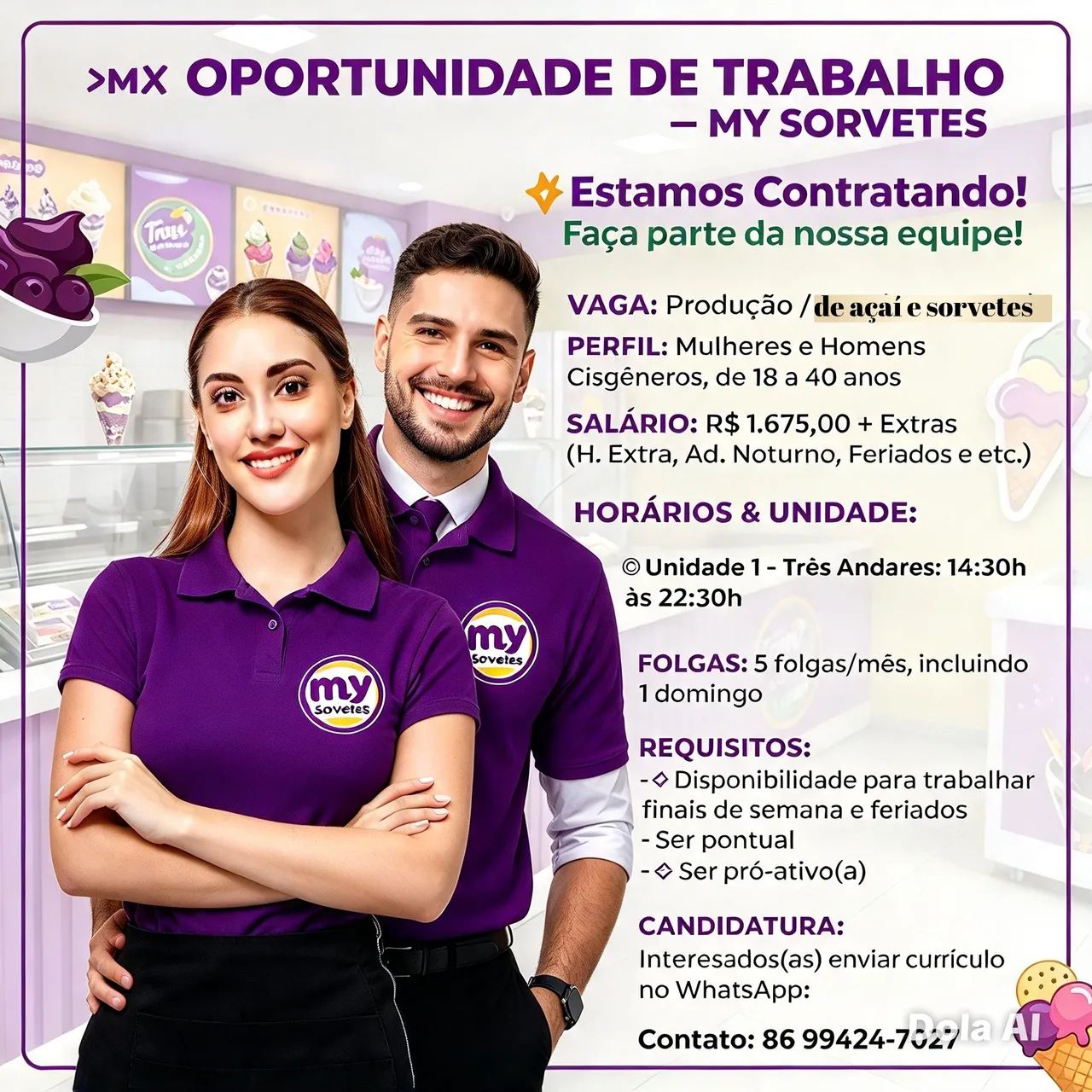 Faça parte da nossa equipe 