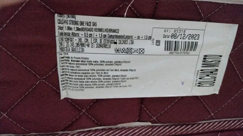 Colchão Ortopédico queen size D45 Seminovo - Foto 5