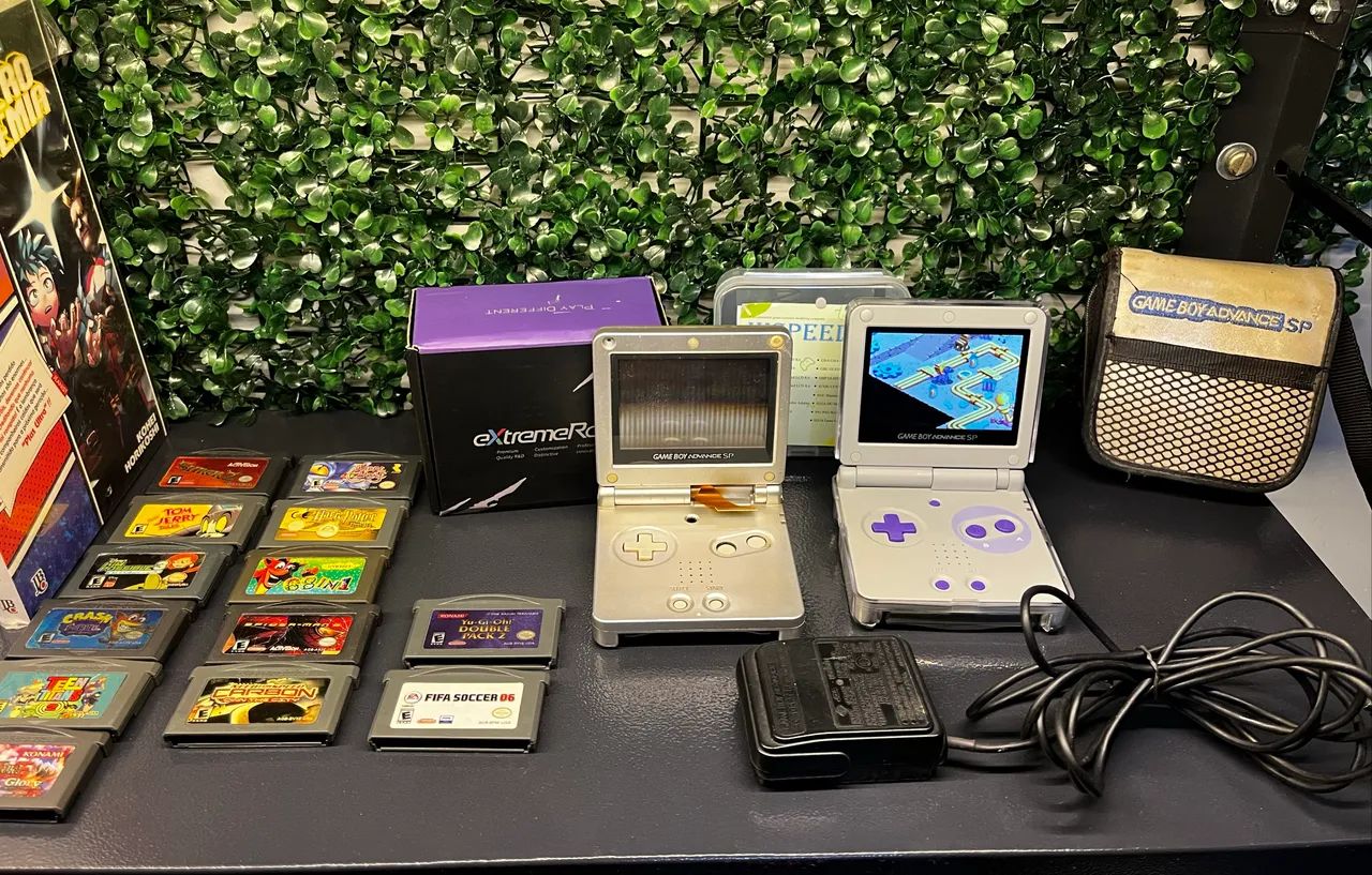 Game Boy Advance SP mod IPS e carcaça Extremerate
