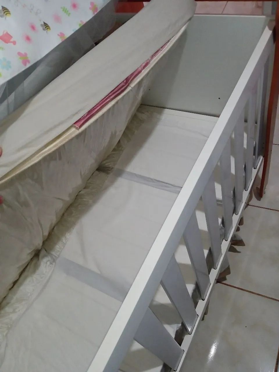 Berço com Colchão e Mosqueteiro  - Foto 4
