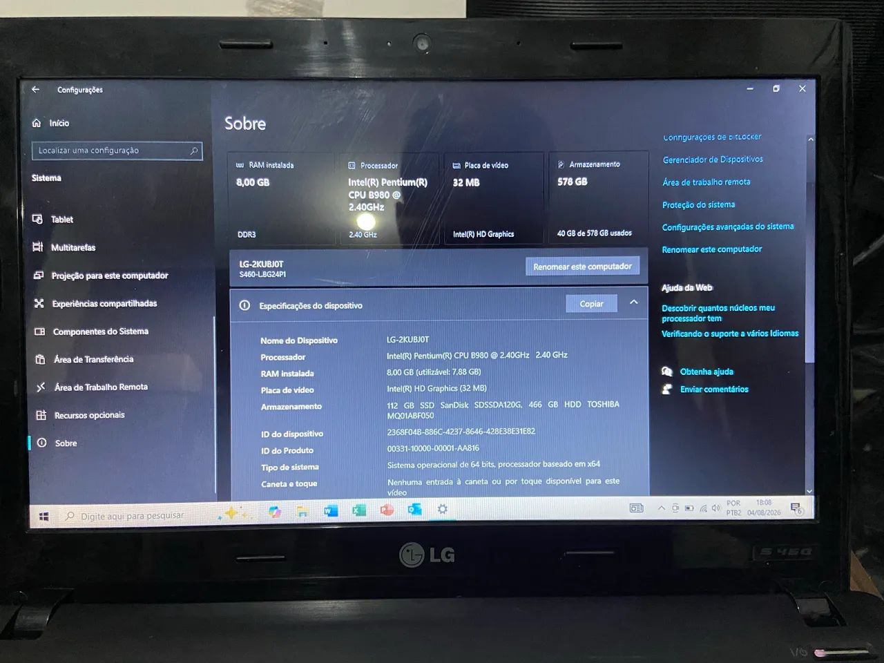 Notebook LG Intel - Foto 4