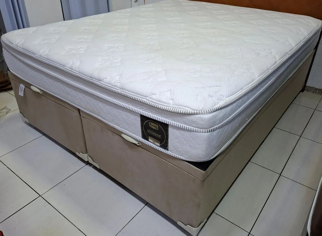 Cama Queen Size, Simmons, Baú - ENTREGA GRÁTIS - Foto 3