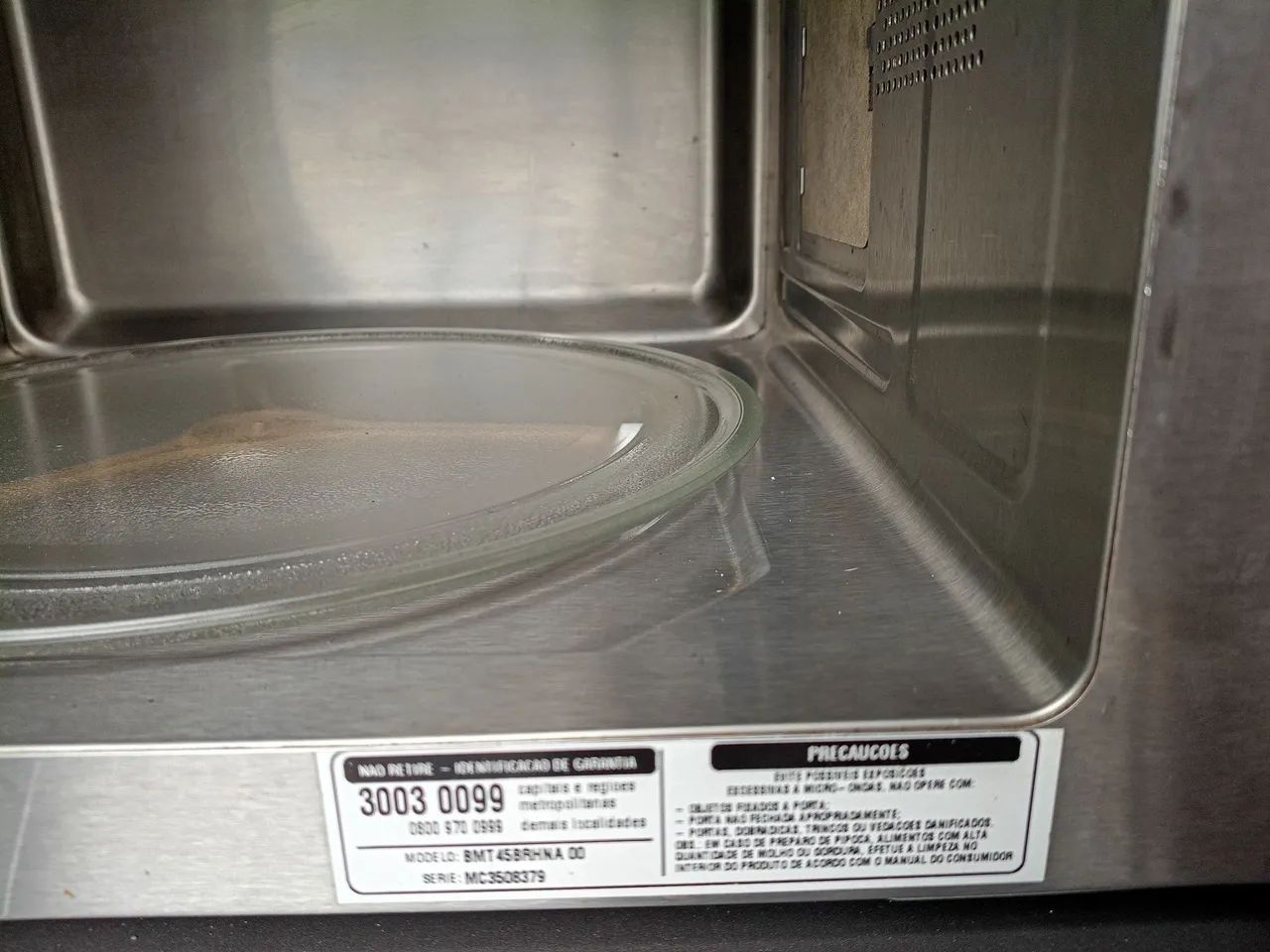 Microondas Brastemp inox com grill 31litros - Foto 4