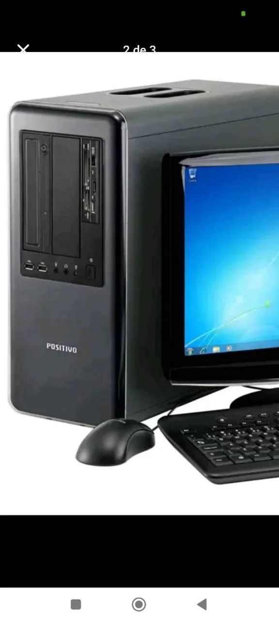 Vende- se CPU Positivo / DDR3 / Windows 7 HD 500Gb 4 de Ram - Foto 2