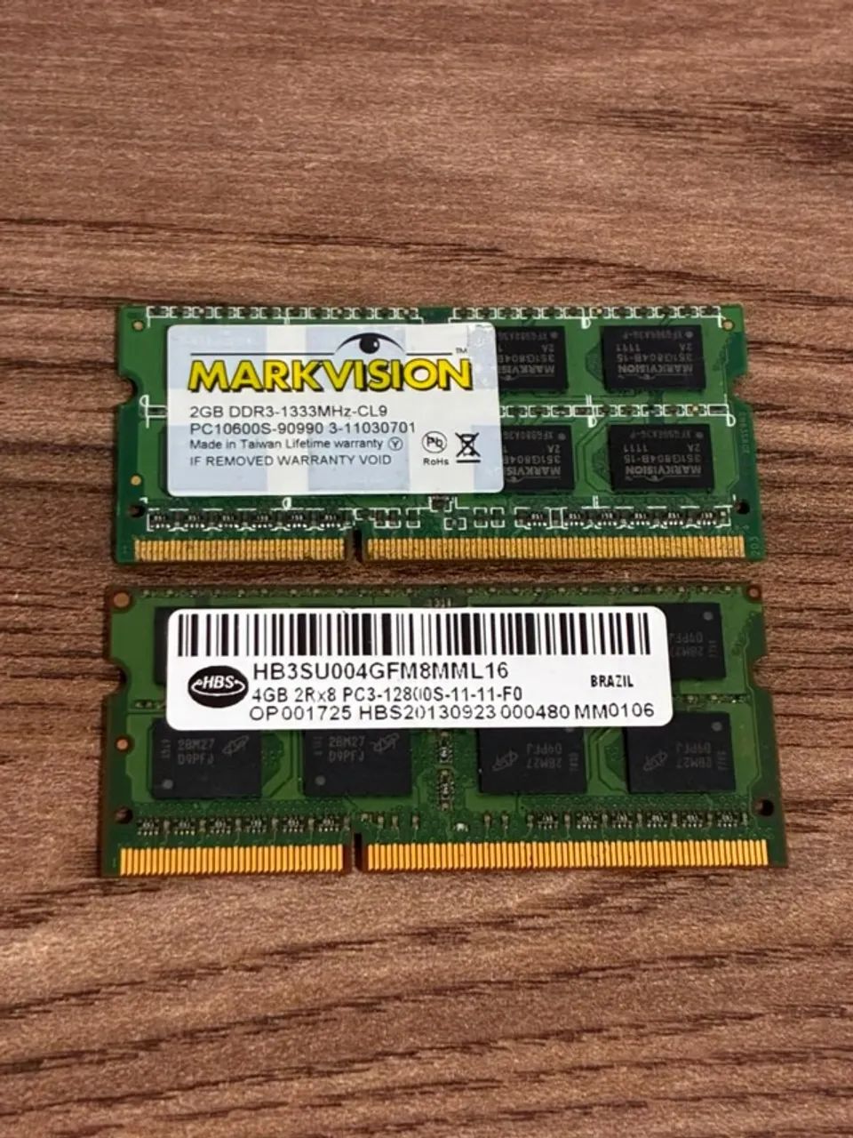 6GB RAM NOTEBOOK - Pente de 2 e 4GB