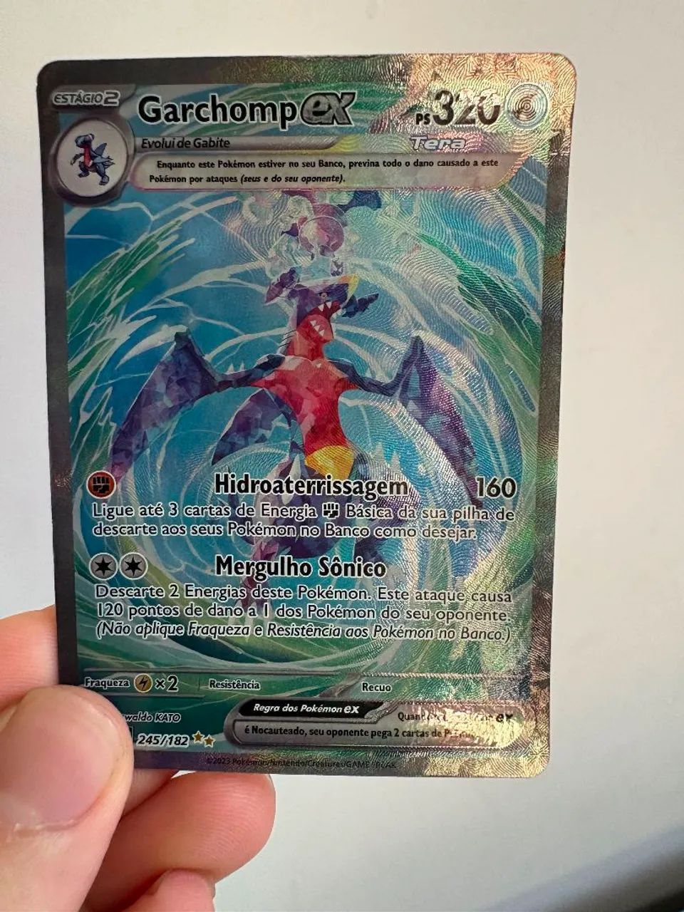 Carta de pokémon Garchomp EX Tera 