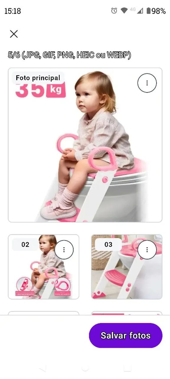 Escadinha assento infantil  - Foto 2