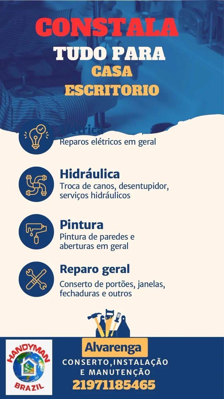 Serviços em geral para sua casa e empresa 