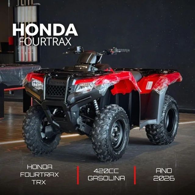 HONDA TRX 420 FOURTRAX FM 4X4 0KM VERMELHO