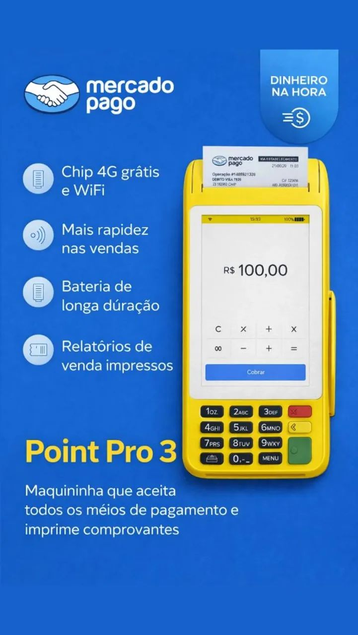 Point Pro 3 Novo modelo cor amarelo