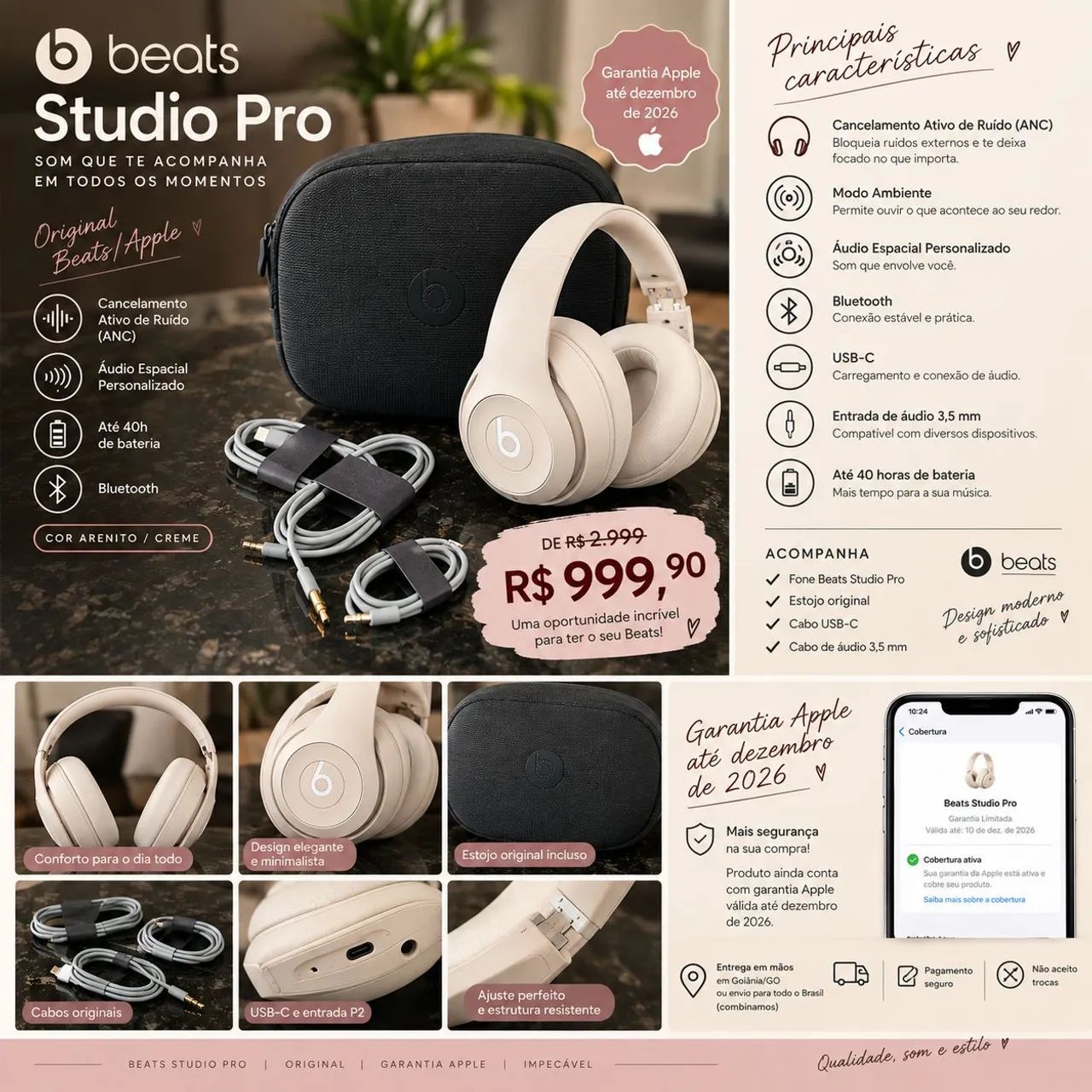 Fone Beats Studio Pro - Foto 5
