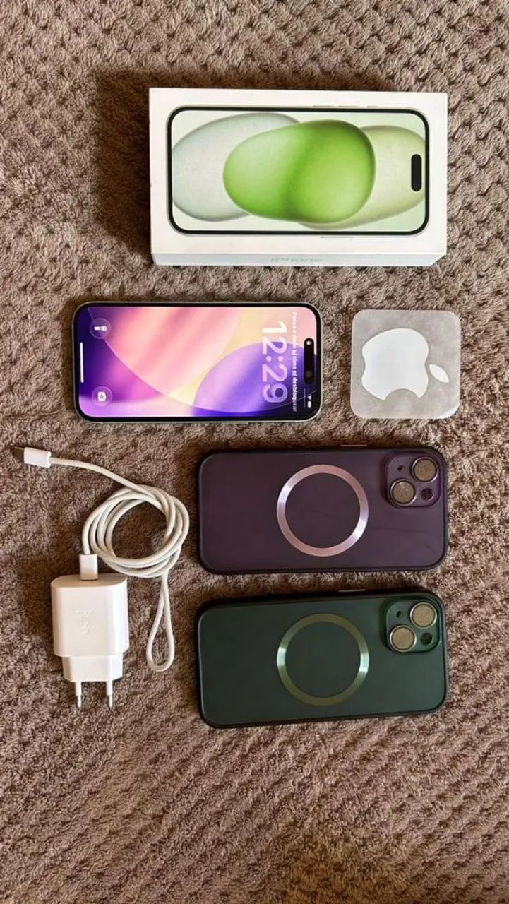 iPhone 15 - Verde Água - 256 GB  - Foto 2