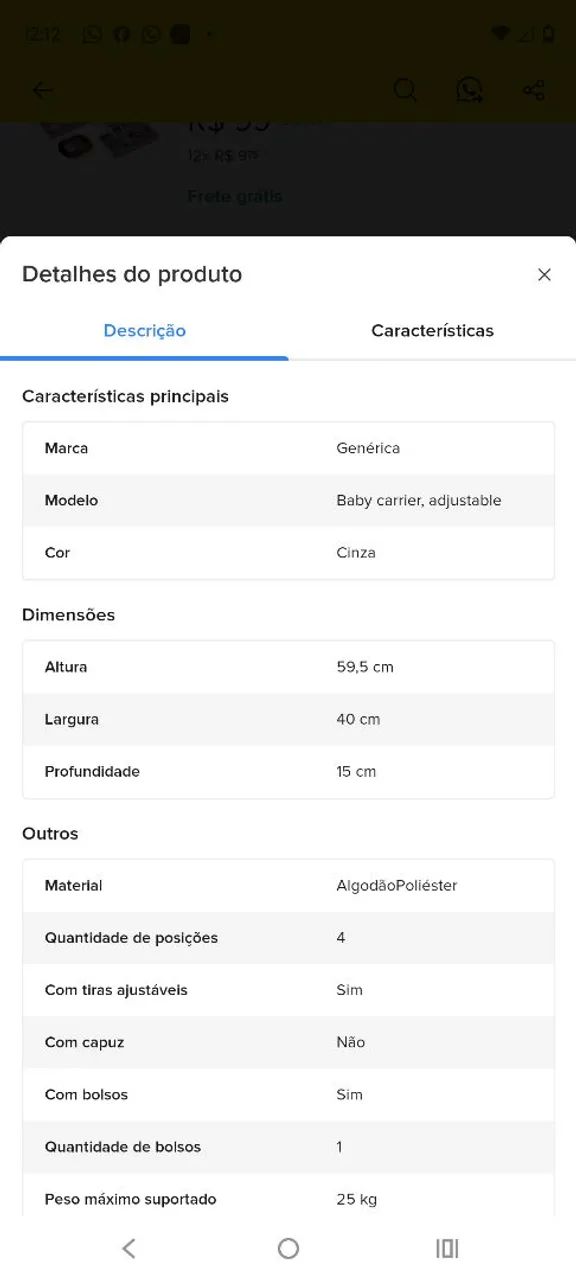 Vende-se canguru novo  - Foto 2