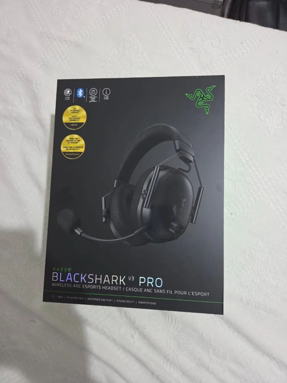 Headset Gamer Razer BlackShark V3 Pro Sem Fio, Preto
