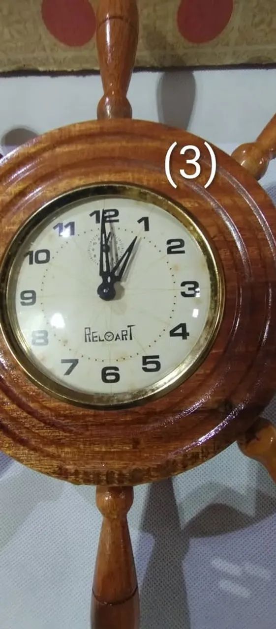 Relógio de parede Reloart Despertador- Corda Manual- Maquina de ferro - víntage - Foto 3