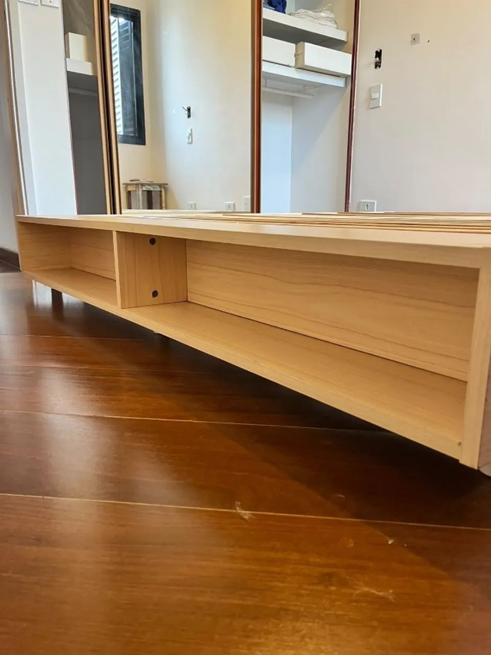 Estrutura de Cama Queen em Madeira da Tok Stok - Foto 4