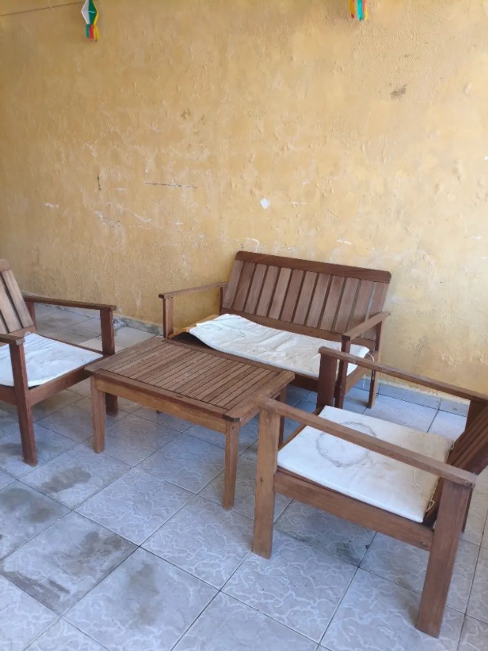 Conjunto de cadeira de terraço