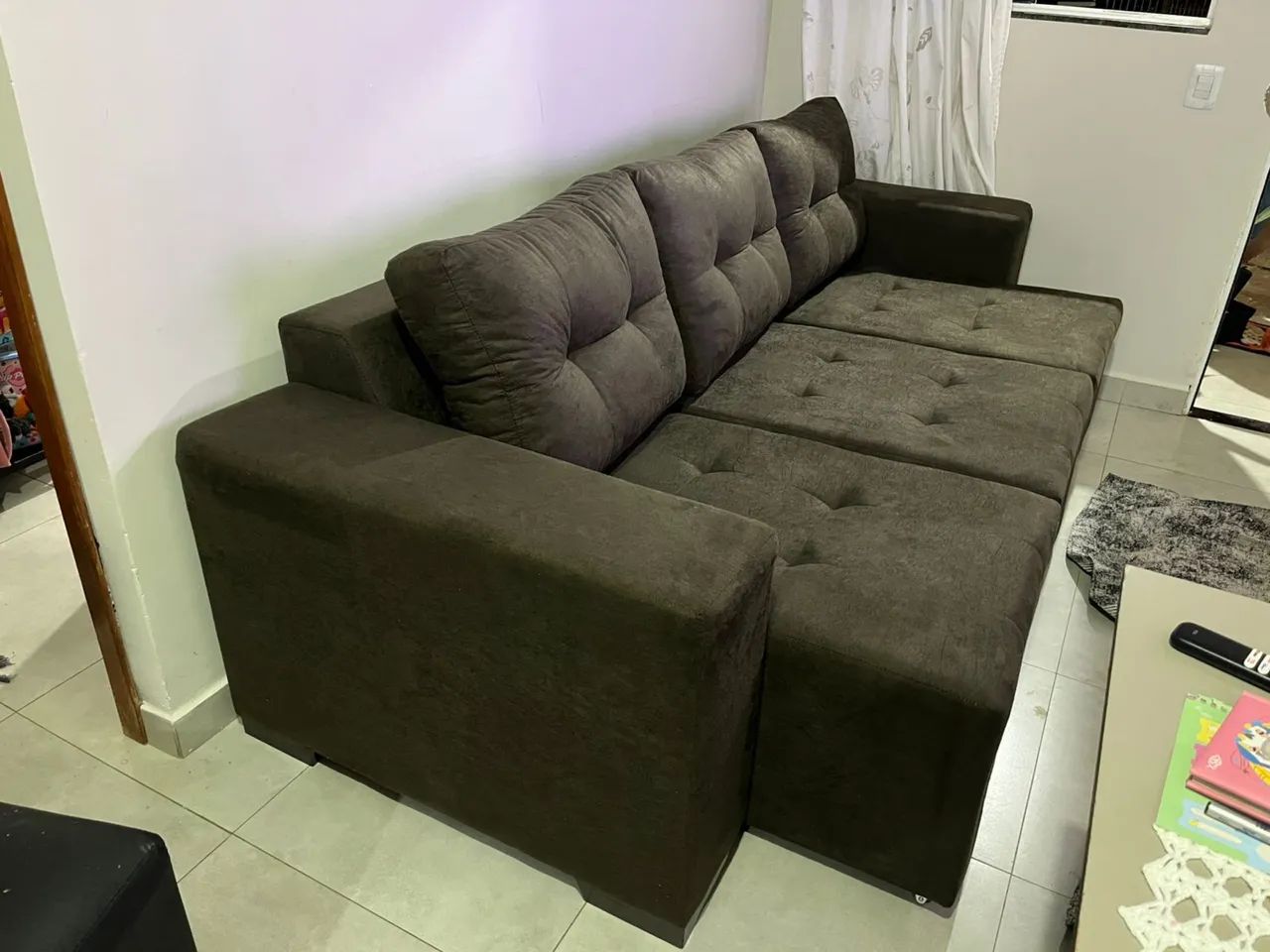 PROMOÇÃO SOFÁ 3 ASSENTOS RETRÁTIL 