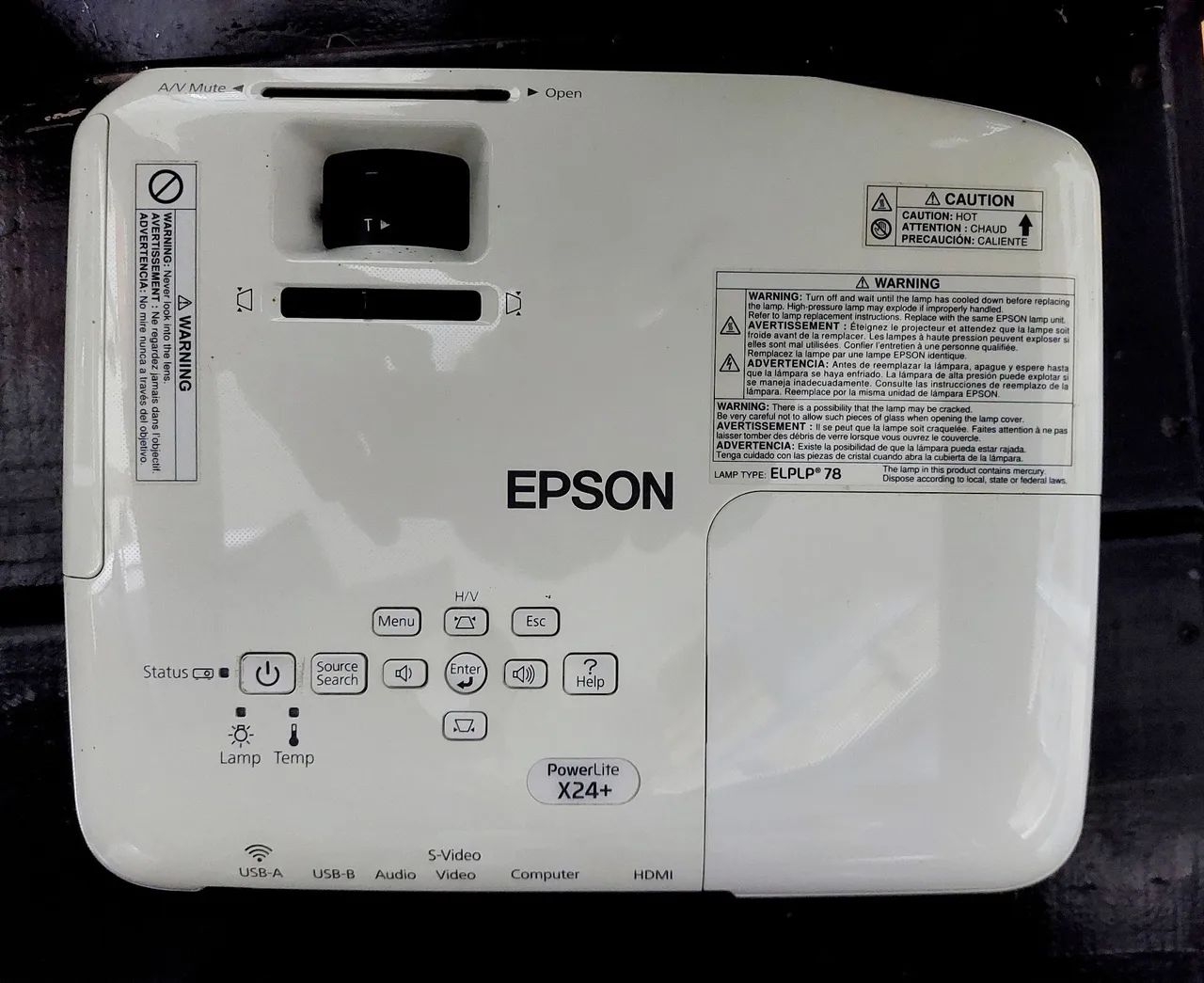 Projetor Epson LCD H553A na caixa completo  - Foto 2