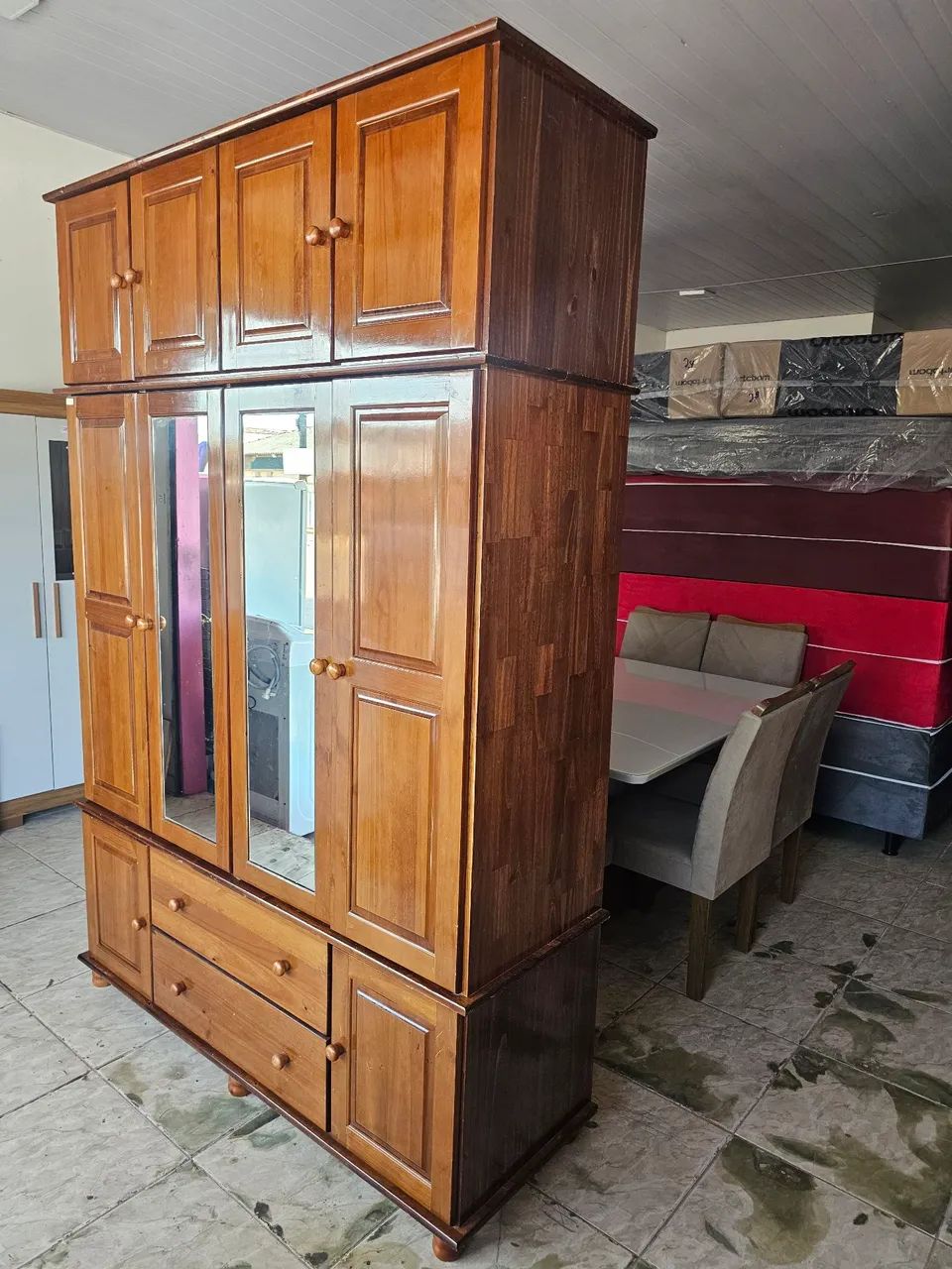 Guarda roupa usado de cedro  - Foto 4