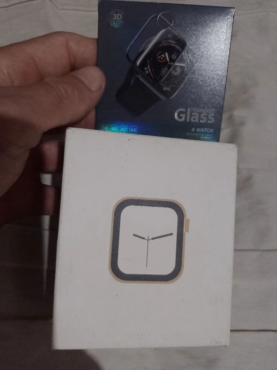 Relógio smartwatch X8, película de brinde 