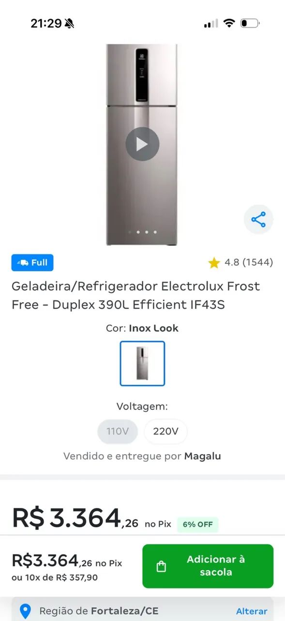 Geladeira Electrolux Duplex - Foto 2