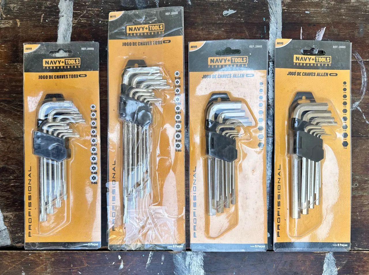 Conjunto de chaves Allen e torx