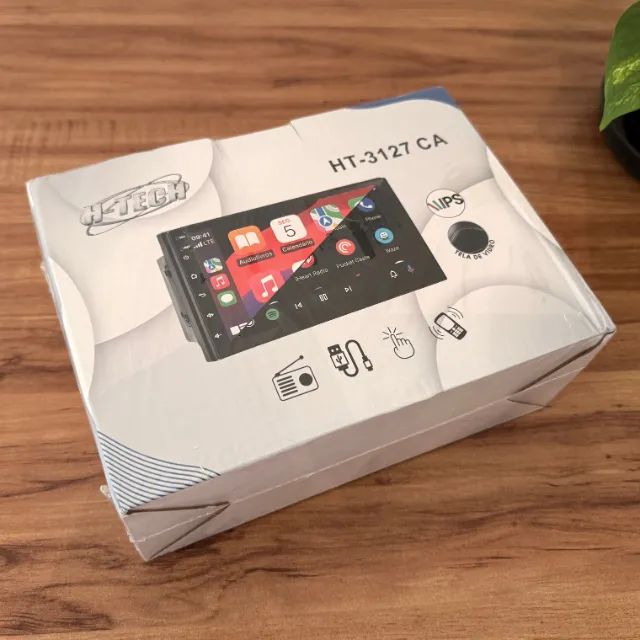Central Multimídia H-Tech 7 CarPlay Android Auto - Nova Lacrada