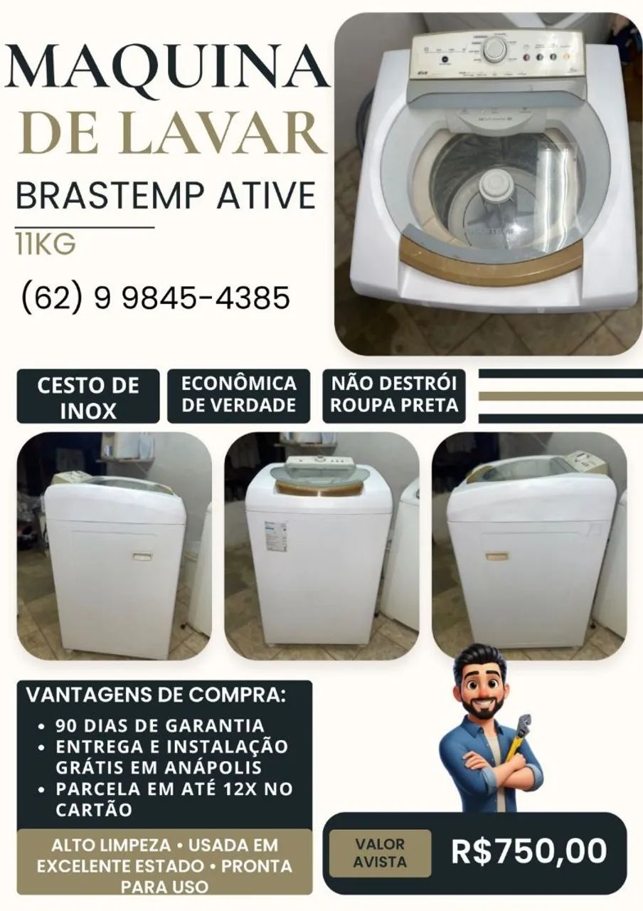 Máquina de lavar roupas 