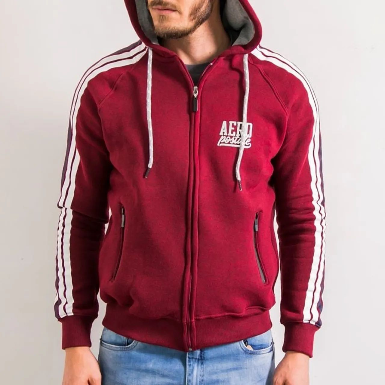 Moleton aeropostale bordeaux original 